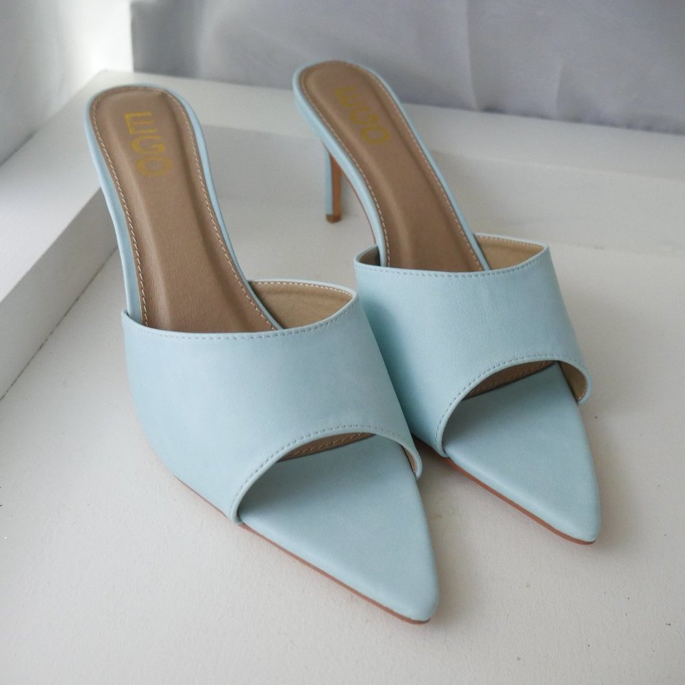 Pointed Peep Toe Heel